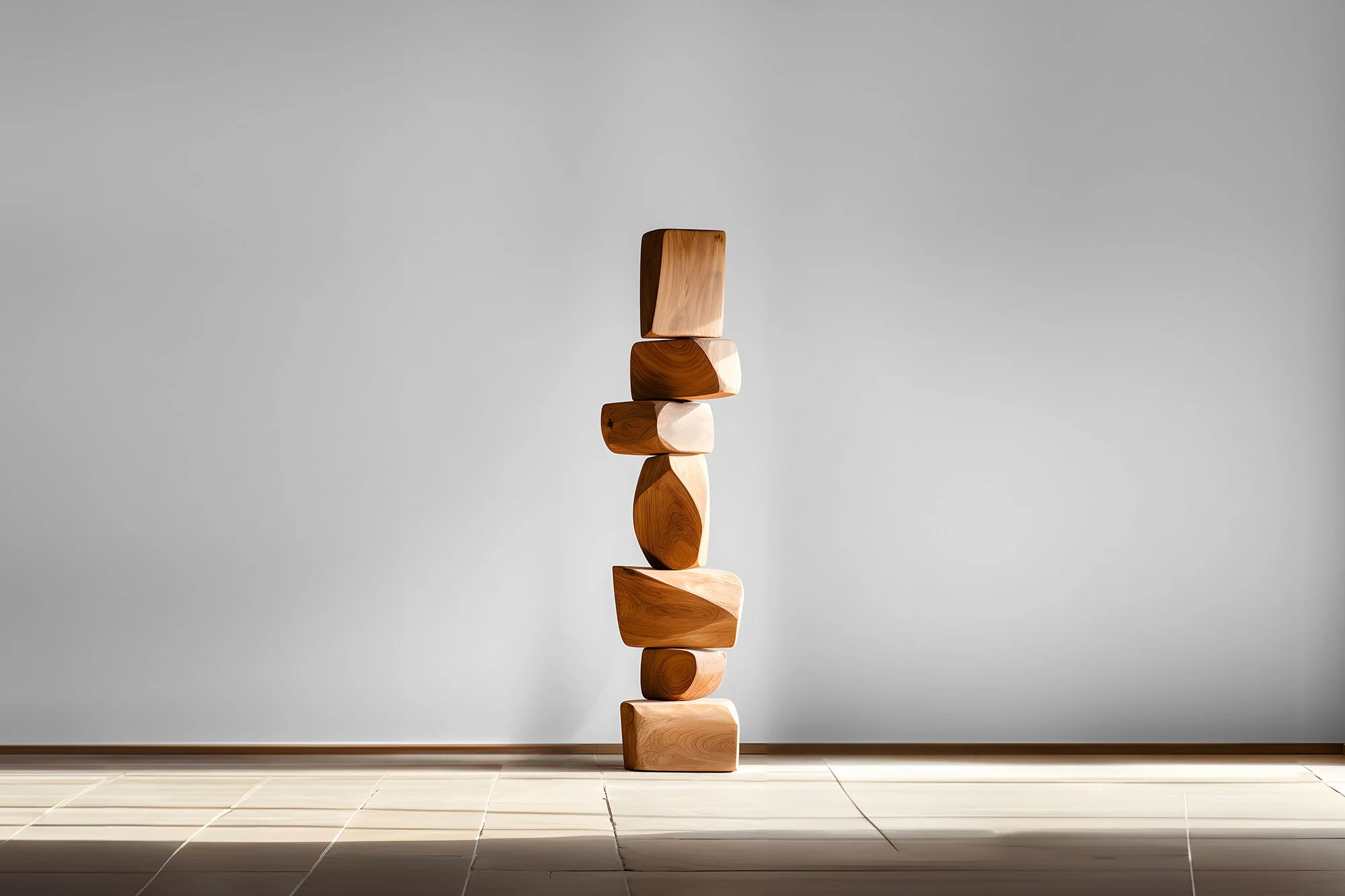 Modern Abstract Wooden Totem Still Stand No69 by NONO, Joel